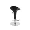 Set of 2 Swivel Bar Stools, Adjustable Height Bar Chairs with Metal Footrest - Black