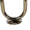 Modern U Shaped 7"L x 4.5"W x 20"H Candle Holder in Gold