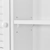 Home Over-The-Toilet Shelf Bathroom Storage Space Saver with Adjustable Shelf Collect Cabinet