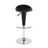 Set of 2 Swivel Bar Stools, Adjustable Height Bar Chairs with Metal Footrest - Black