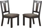 Simple Elegant Design Wooden Chairs Dining Room 2pcs Chairs Cushion Seats