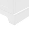 Storage Cabinet with Two Doors for Bathroom, Office, Adjustable Shelf, MDF Board, White