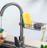 Sponge Soap Holder Rack Storage Shelf Kitchen Sink Faucet Rack Attachment Mount