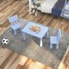 3 Pieces Multi Activity Kids Play Table and Chair Set