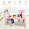 3 Pieces Multi Activity Kids Play Table and Chair Set